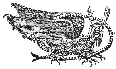 Fig. 3.Wm. Dennis's Drawing of the "Flying Dragon"
Depicted on the Rocks at Piasa, Illinois.